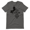 Keep calm and ride on - funny horse riding shirts