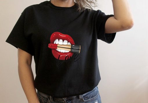 Lipstick In The Lip T-shirts