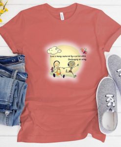 Love is Being Captured By a Person While Challenging an Army Valentines Day Shirt