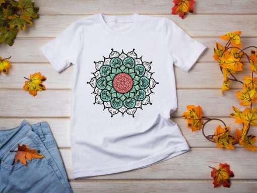 Mandala casual t-shirt woman funny t-shirt