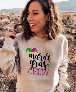 Mardi Gras Crew Sweatshirt