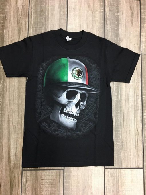 Mexico Skull Hat Unisex T Shirt