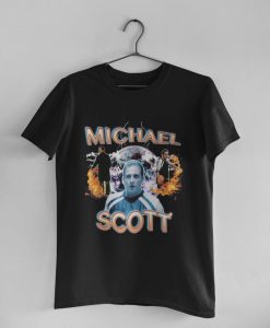 Michael Scott Vintage 90s Basketball Style T-Shirt