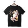 New design unisex man woman pray pizza design tee quality shirt