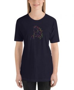 Rainbow Horse Short-Sleeve Unisex T-Shirt