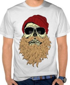 Skull Beard t shirts