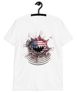 Stars and Stripes USA Flag Shark Shirt