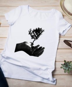 T-Shirt New Collection Greyscale tree casual t-shirt