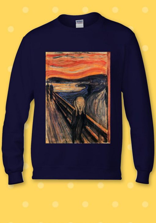 The Scream Edvard Munch Painting Art Sweatshirt