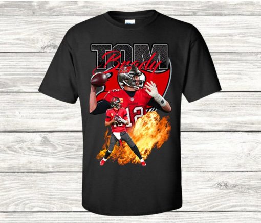 Tom Brady Tampa Bay Buccaneers NFL Quarterback T Shirts