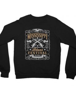 Unisex California Fleece Raglan Sweatshirt 'Mississippi Blues