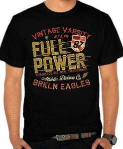 Vintage Varsity Full Power t shirt