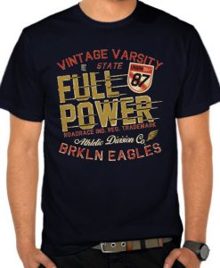 Vintage Varsity Full Power t shirts