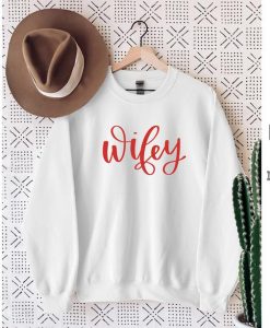 Wifey Hubby Matching Husband Wife Sweatshirt