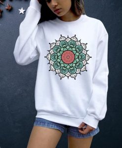 new sweatshirt women Casual Mandala Loose Sweatshirt