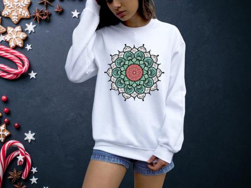 new sweatshirt women Casual Mandala Loose Sweatshirt