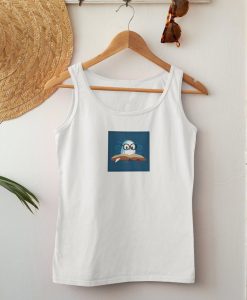 An Owl With Glasses Reading A Book Tank Top