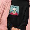Anime Girl black Sweatshirt