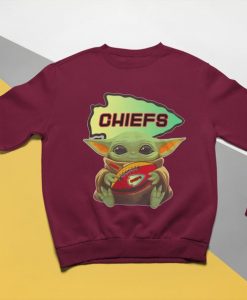 Baby Yoda Hug Kansas City sweatShirt