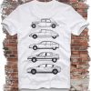 Car Outlines T-shirt