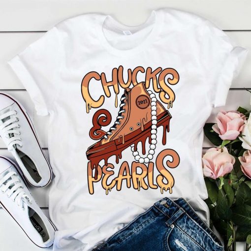 Chucks And Pearls t-shirt