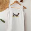 Dachshund Dog Skateboard Tank Top