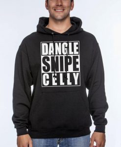 Dangle snipe celly unisex pullover hoodie