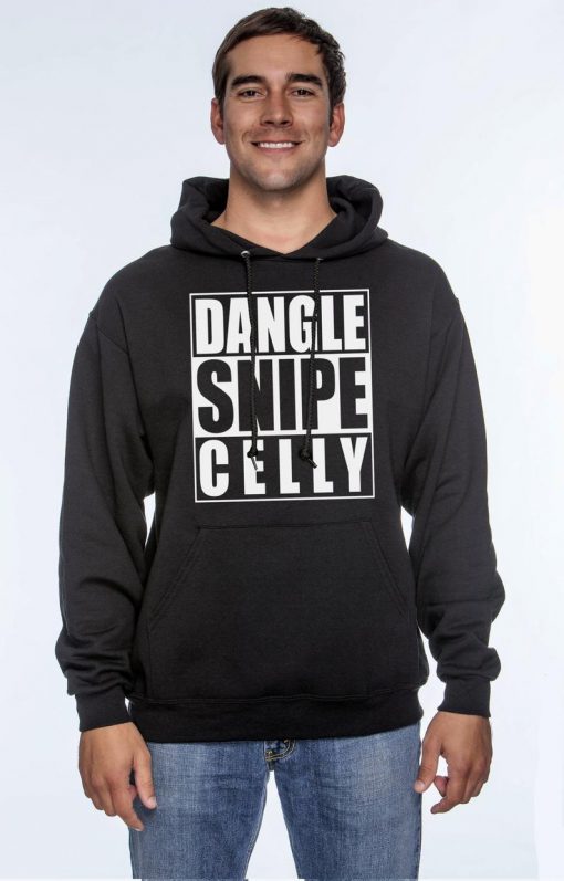 Dangle snipe celly unisex pullover hoodie