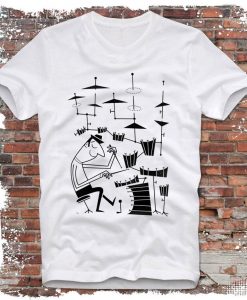 Drums Rock Band Music T-shirt