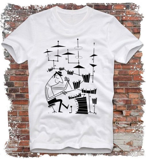 Drums Rock Band Music T-shirt