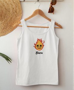 Fun Drawing Fire Burn Tank Top