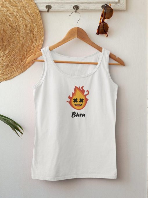 Fun Drawing Fire Burn Tank Top