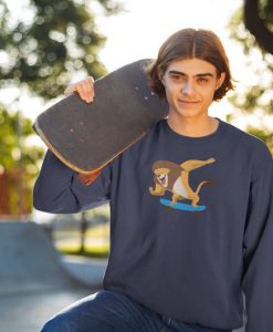 Funny Lion Skateboard Sweatshirt