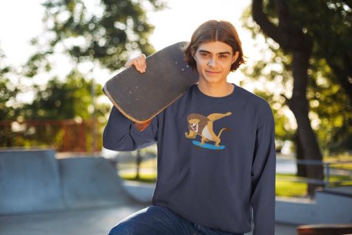 Funny Lion Skateboard Sweatshirt