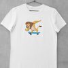 Funny Lion Skateboard T-Shirt