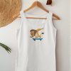 Funny Lion Skateboard Tank Top