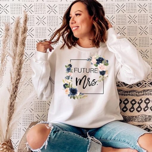 Future Mrs. Floral Square Sweatshirt