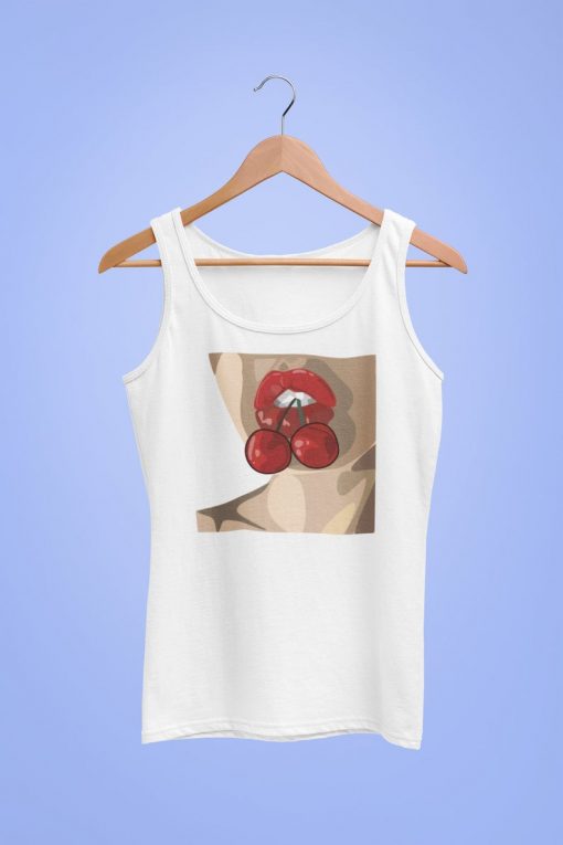 Girl Lips Cherry Tank Top