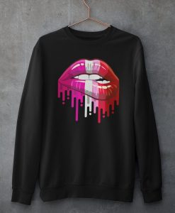 Lips black Sweatshirt