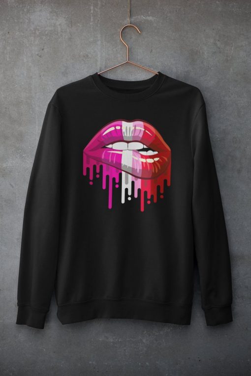 Lips black Sweatshirt