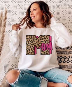 Mom TV Leopard Sweatshirt