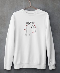 Outline Polar Bear Sweatshirt