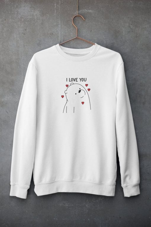 Outline Polar Bear Sweatshirt