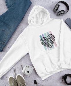 Paw-Print Love Hoodie for Women T-shirt