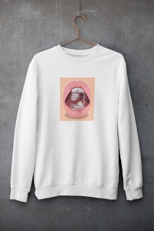 Pink Sexy Lips Sweatshirt