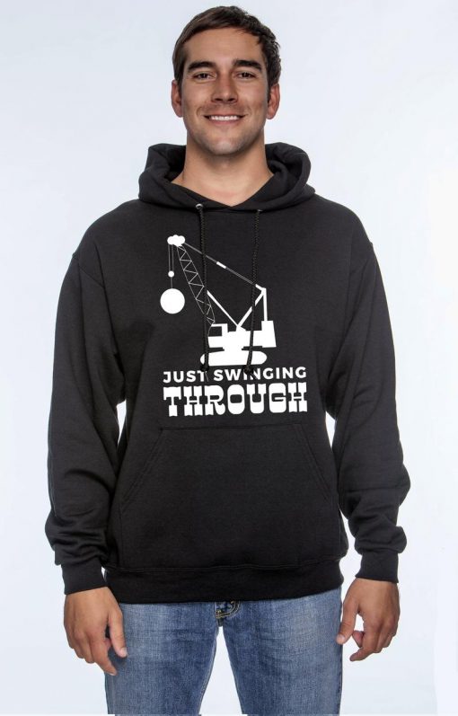 Swinging through unisex pullover hoodie