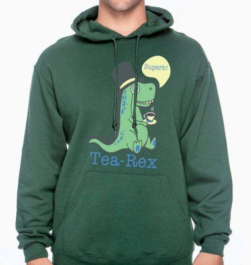 Tea-rex unisex pullover hoodie