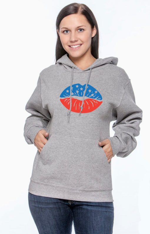 USA Lips unisex pullover hoodie