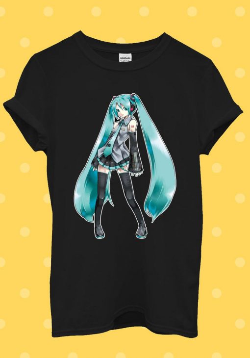 Vocaloid Miku Hatsune Anime Manga T Shirt