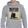 Wanted dead or alive schrodinger cat funny unisex pullover hoodie
